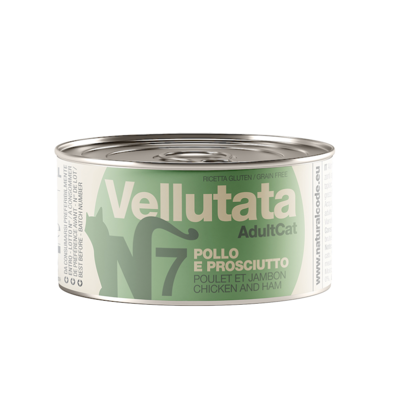 Natural Code gatto 7 Vellutata Pollo e Prosciutto 85 gr