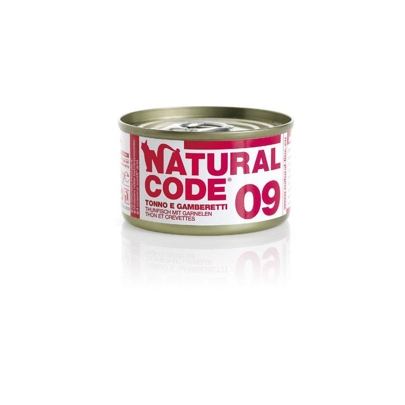Natural Code Gatto 09 Tonno e Gamberetti 85 gr