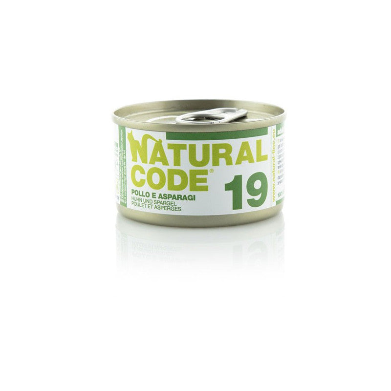 Natural Code gatto 19 Pollo e Asparagi 85 gr