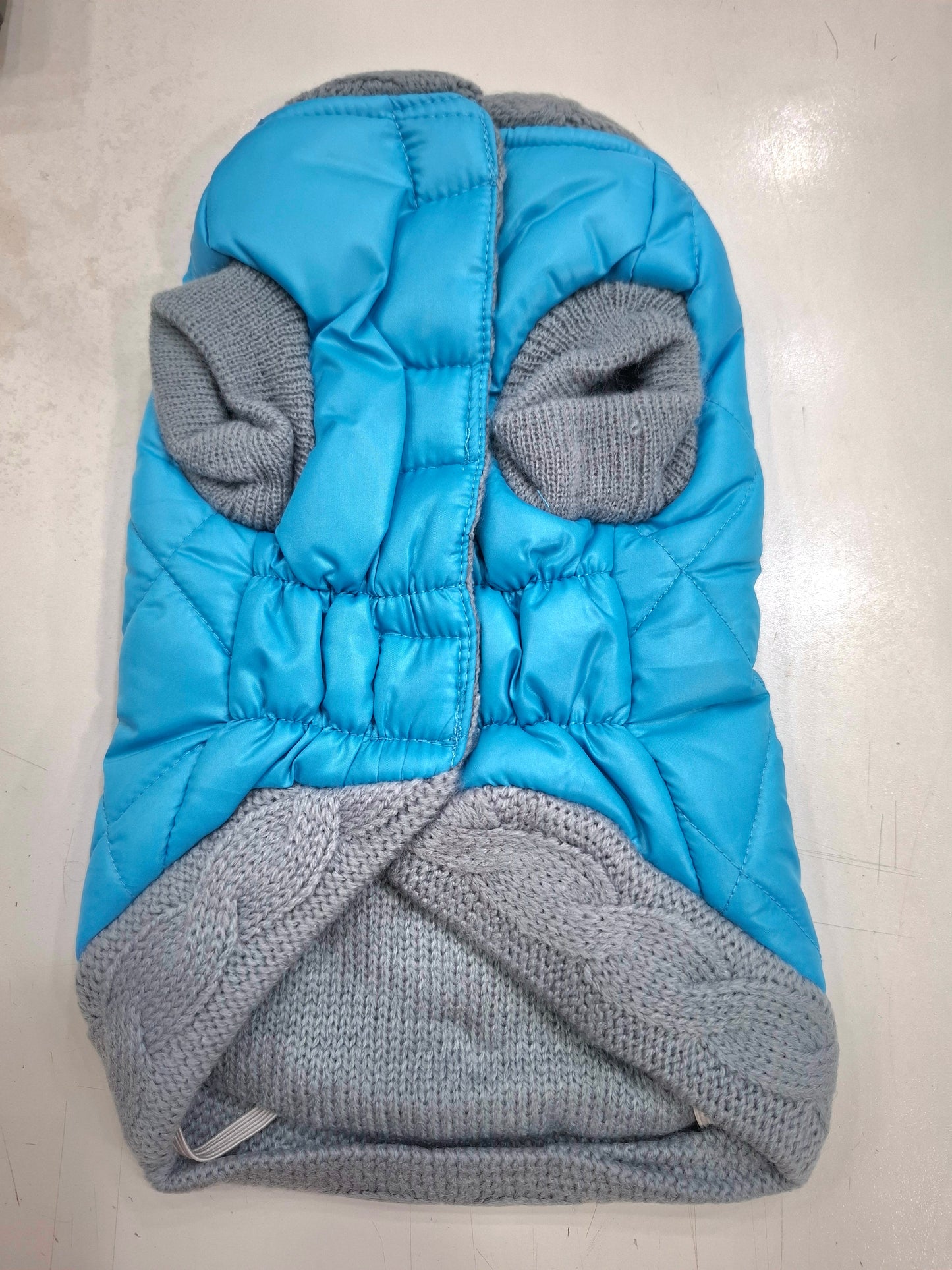 Giubbotto Imbottito Turchese per Cani Croci Tg 25
