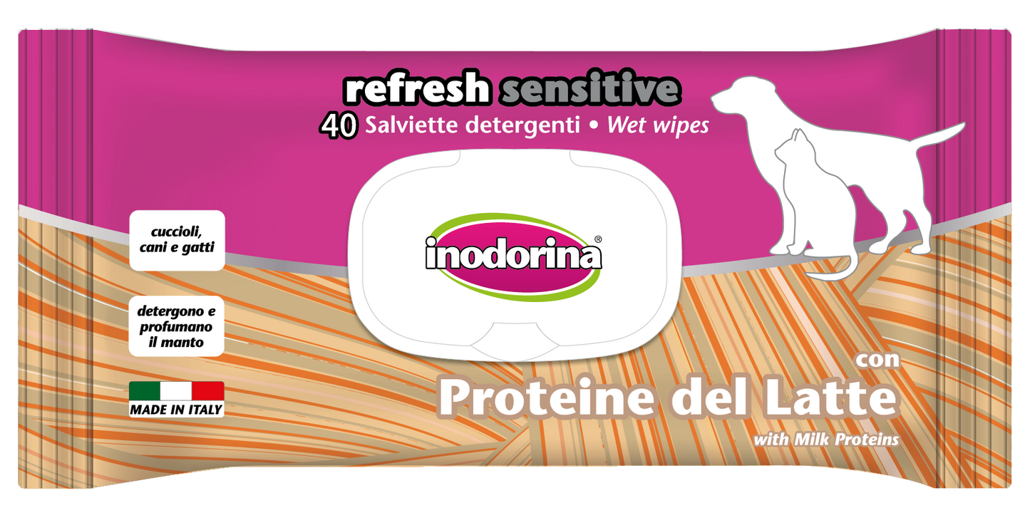 Salviette Detergenti Proteine del Latte - 40 Pz