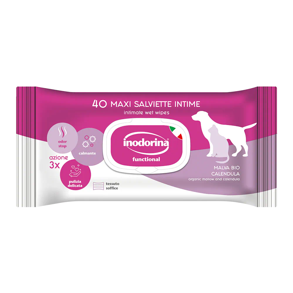Salviette Functional per parti intime con Malva e Calendula - 40 Pz