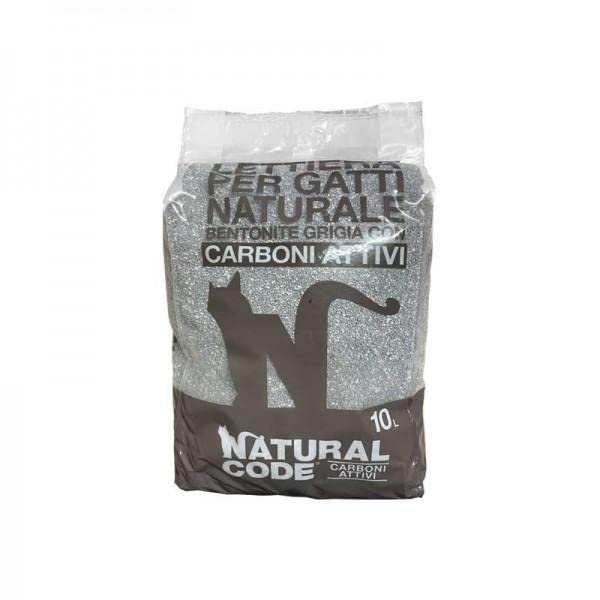 Lettiera Bentonite Agglomerante Carboni Attivi Natural Code 10 Lt