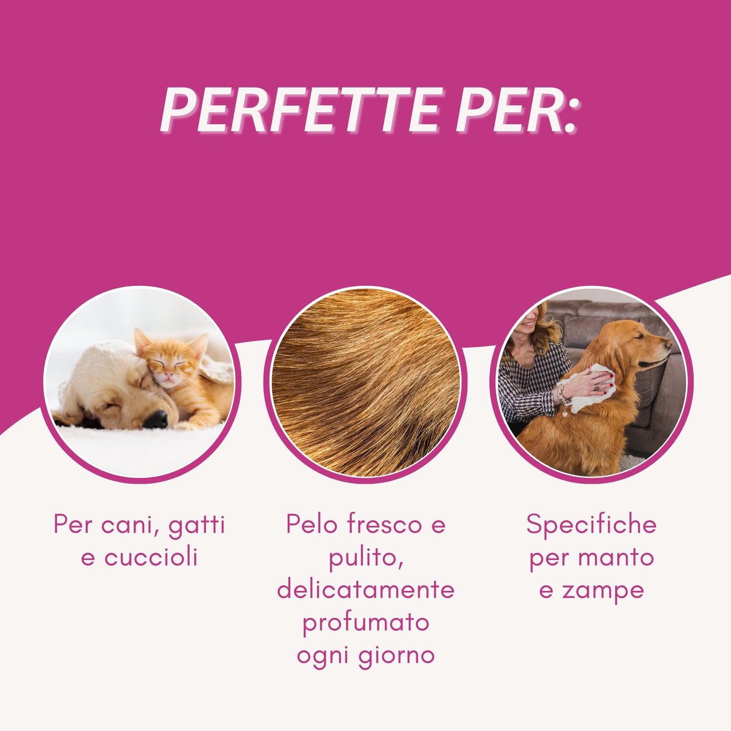 Salviette Detergenti Profumate Talco - 40 Pz