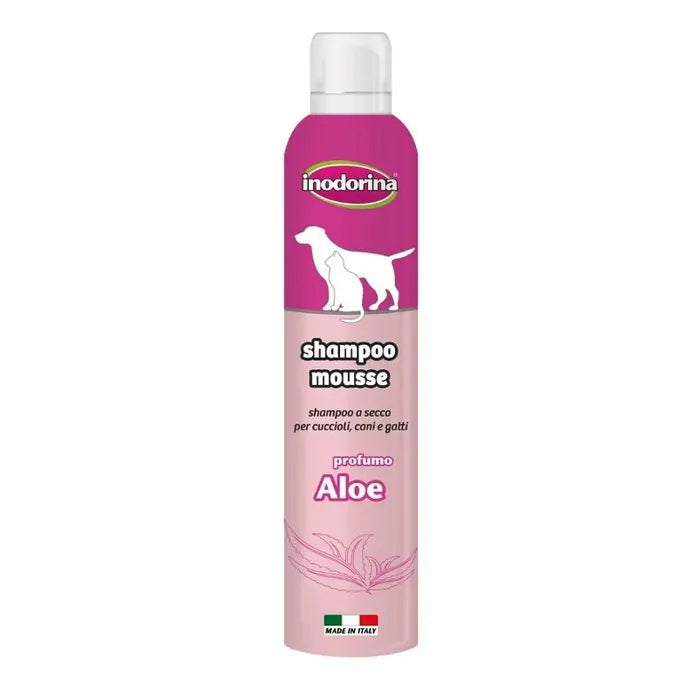 Inodorina Shampoo Mousse Per Animali Aloe 300 ml