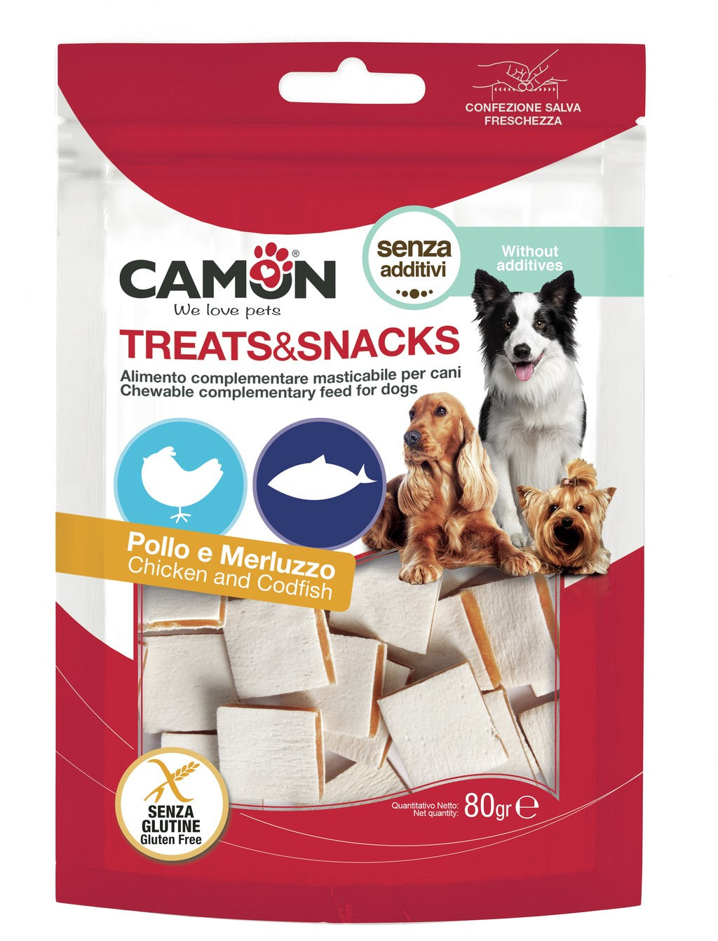 Sandwich di pollo e merluzzo Snack Camon 80 gr