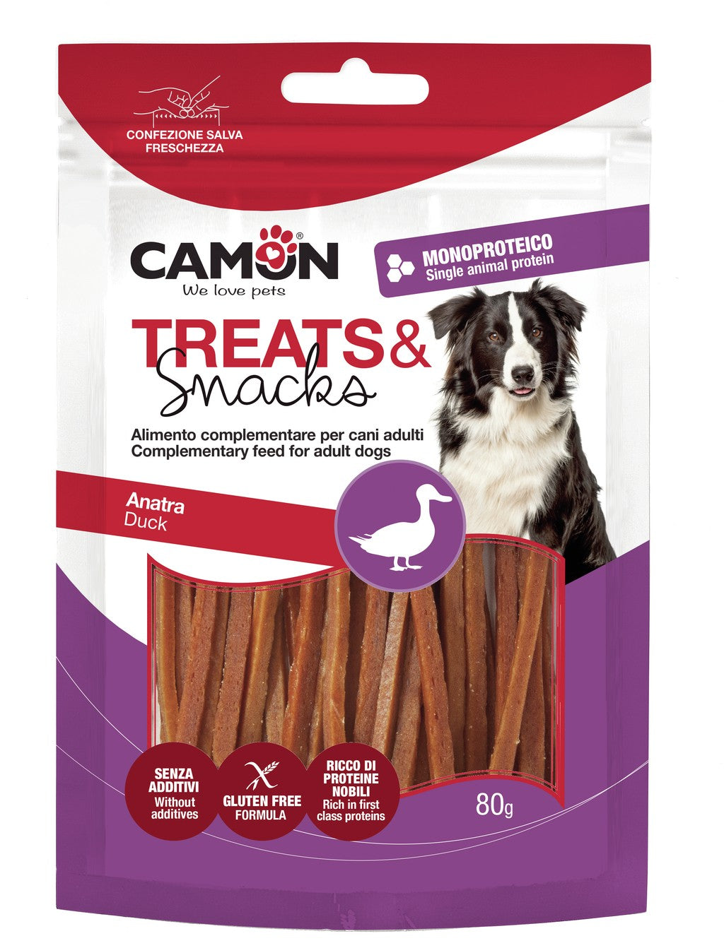 Strips DI Anatra Snack Camon 80 gr