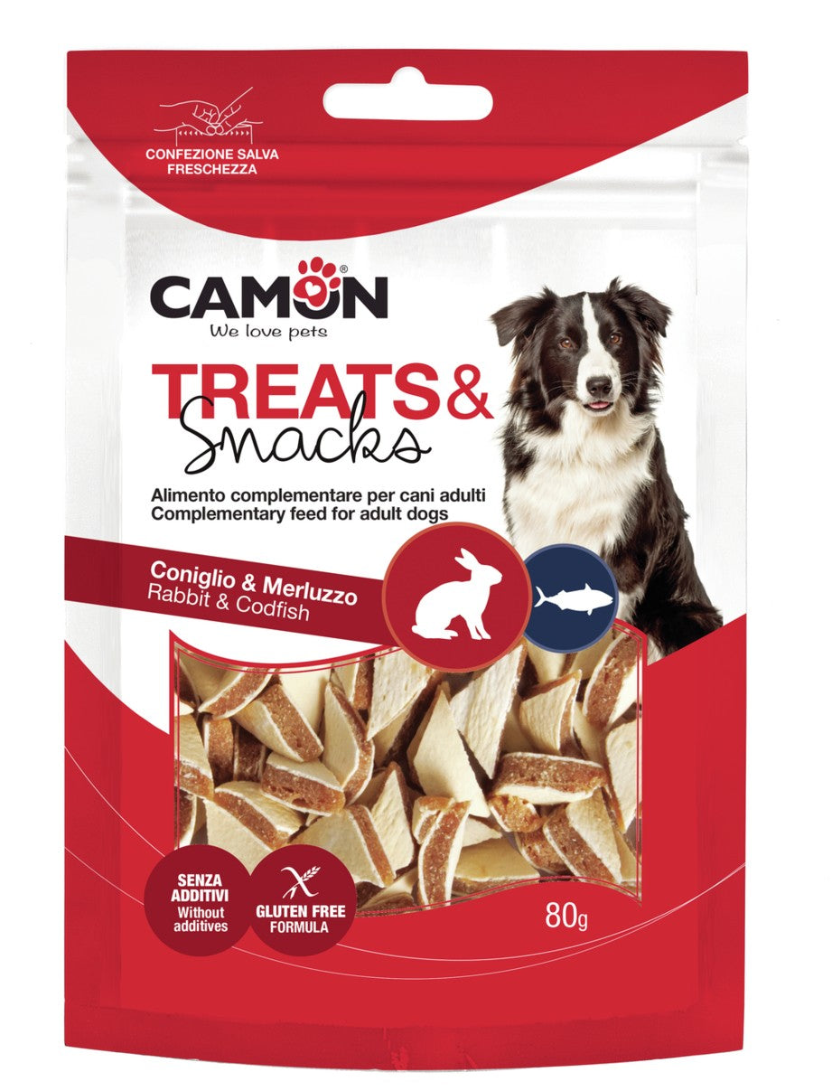 Triangolini di Coniglio e Merluzzo Snack Camon 80 gr
