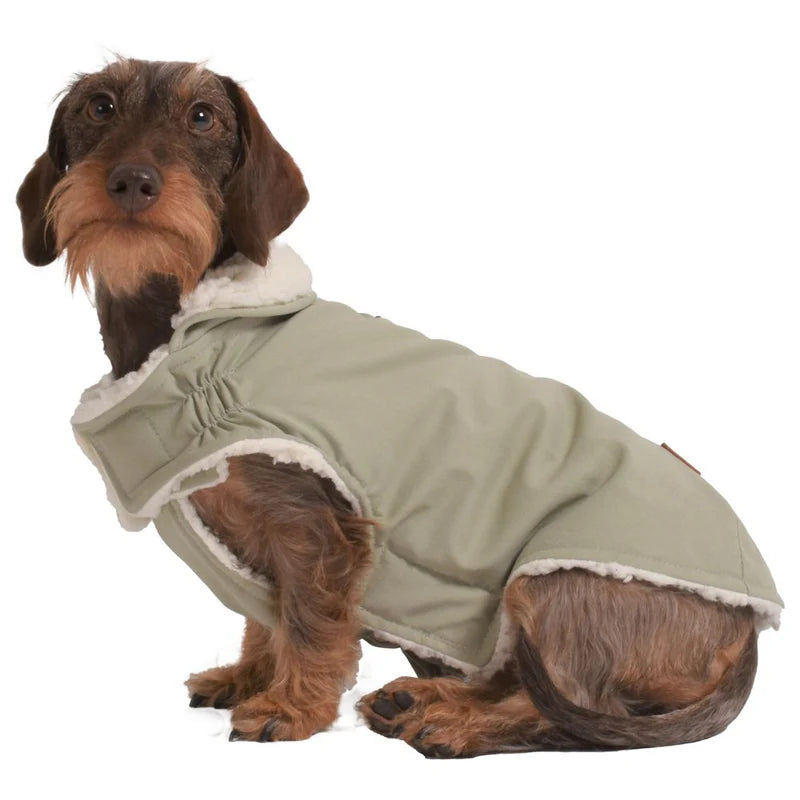 Giubbotto Impermeabile Parka Verde Salvia Croci Tg 25 XS