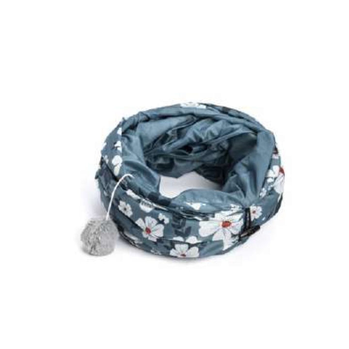 Leopet Tunnel Fiori in Tessuto per Gatti 90 cm