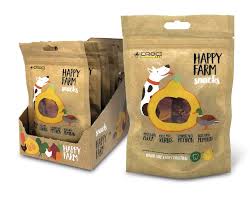 Happy Farm Salmone/zucca per cani Snack Croci 80 gr