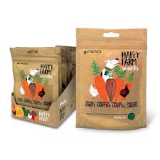 Happy Farm Carote/Pollo per cani Snack Croci 80 gr