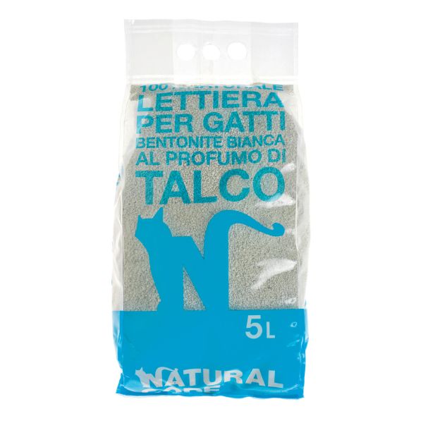 Lettiera Bentonite Agglomerante Talco Natural Code 5 Lt
