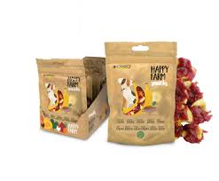 Happy Farm Banana/Anatra per cani Snack Croci 80 gr