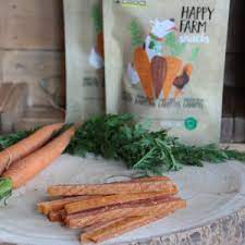 Happy Farm Carote/Pollo per cani Snack Croci 80 gr