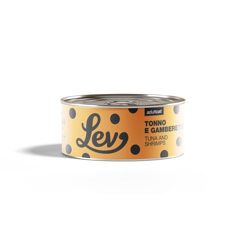 LEV Natural Gatto Tonno e Gamberetti 140 g