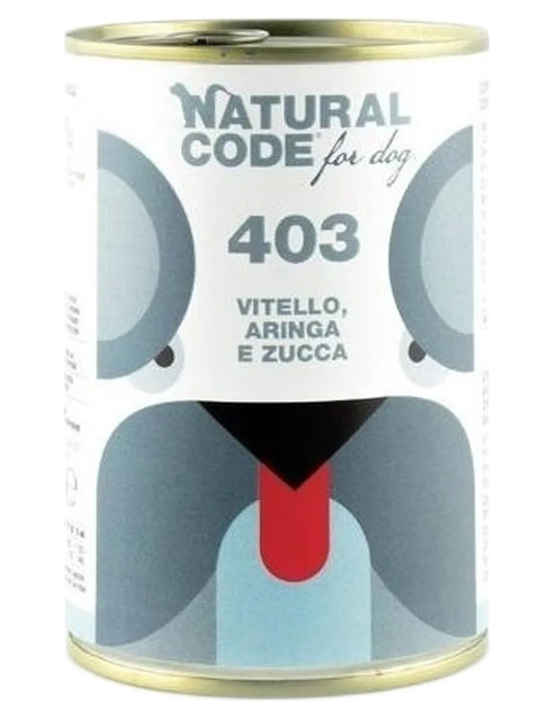 Natural Code Lattina Cane Adulto Vitello Aringa e Zucca 400 gr