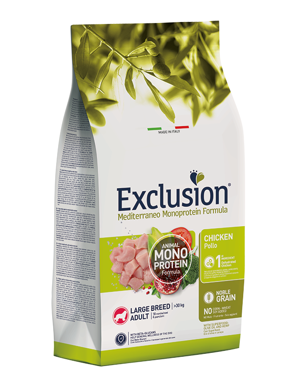 Exclusion Dog Adult Large Pollo 12 Kg
