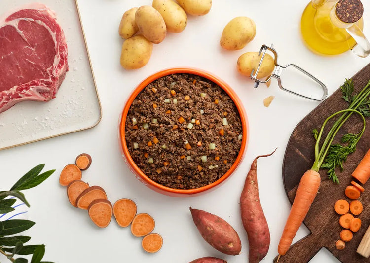 Crocchette grain free cane e gatto senza cereali con carne e verdure.