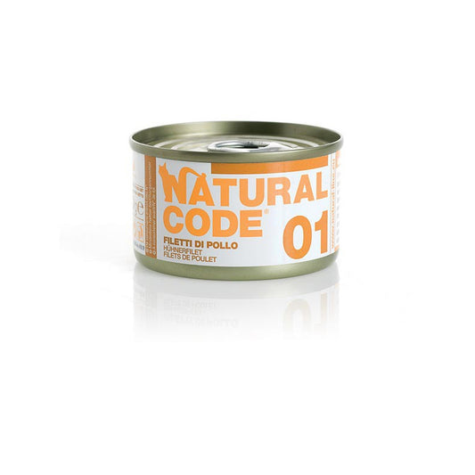 Natural Code Gatto 01 Filetti di Pollo 85 gr