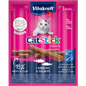 Vitakraft Cat Stick Mini Merluzzo Bianco e Merluzzo Carbonaro - 3 stick, 18 g