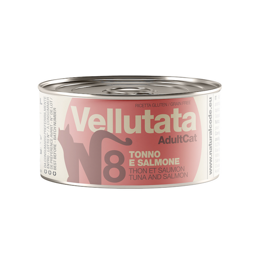 Natural Code gatto 8 Vellutata Tonno e Salmone 85 gr