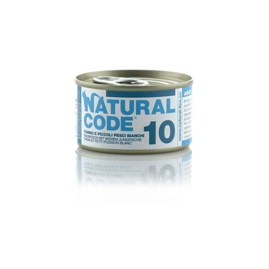 Natural Code Gatto 10 Tonno e Pesci Bianchi 85 gr