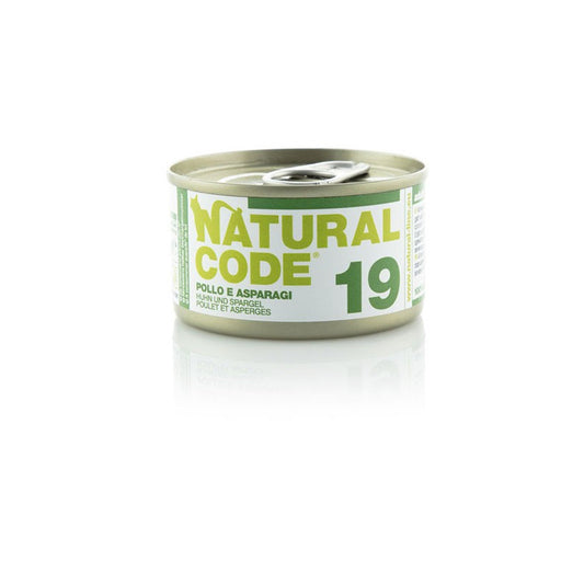 Natural Code gatto 19 Pollo e Asparagi 85 gr