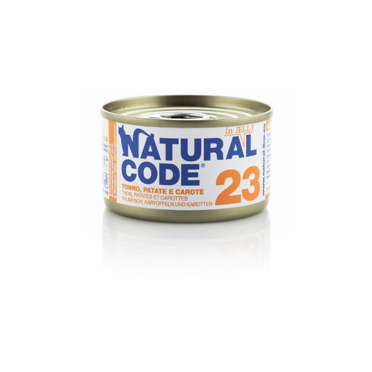 Natural Code gatto 23 Tonno Patate e Carote Jelly 85 gr