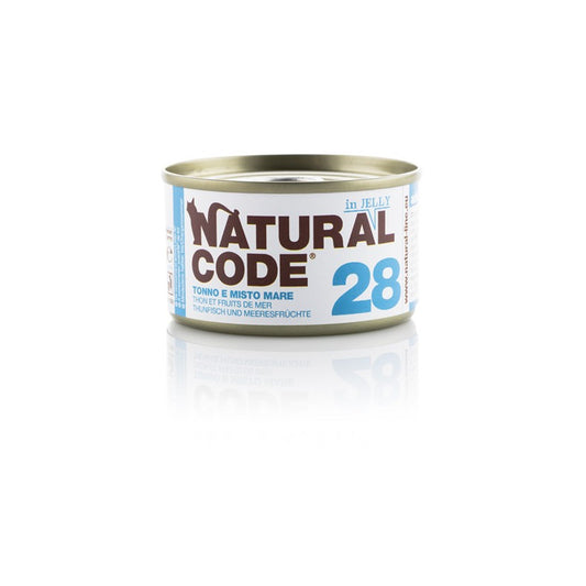 Natural Code gatto 28 Tonno e Misto Mare Jelly 85 gr