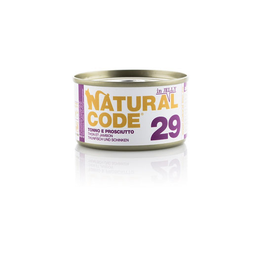 Natural Code gatto 29 Tonno e Prosciutto Jelly 85 gr
