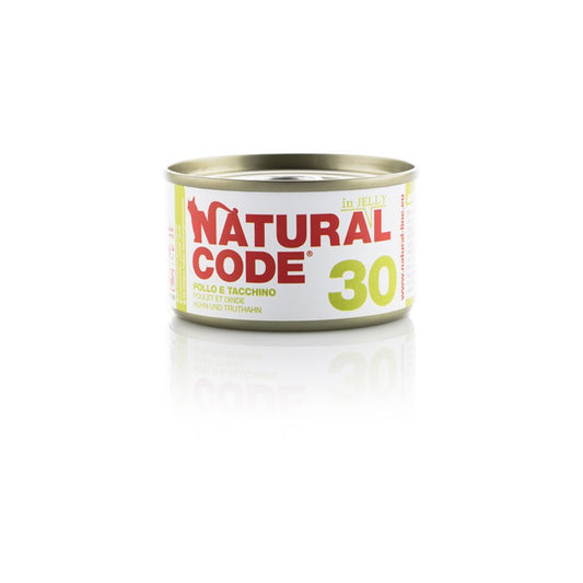 Natural Code gatto30 Pollo e Tacchino Jelly 85 gr