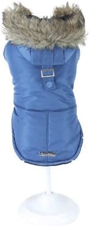 Giubbotto Imbottito Blue Parka per Cani Croci Tg 25