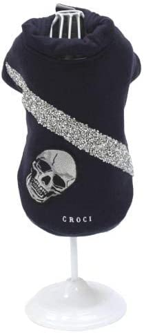 Felpa per Cane Shine'N Skull Croci Tg 25 XS