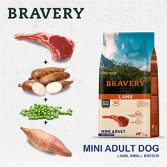 Bravery Dog Adult Mini Agnello 2 kg