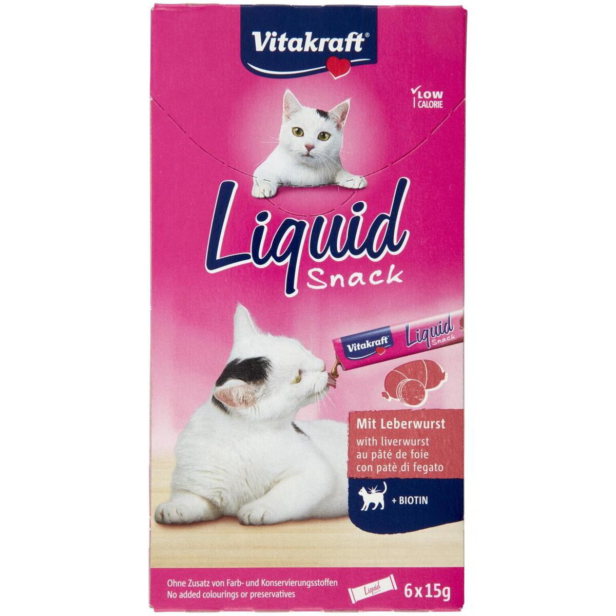 Vitakraft Cat Liquid Snack Salsa di Fegato 6 x 15 g
