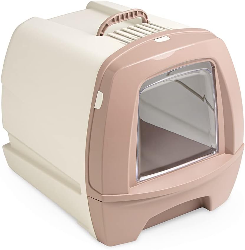 Leopet Toilette Chiusa per Gatti con Filtro e Paletta 50 × 40 × 42 cm