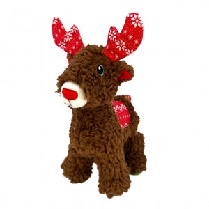 KONG Holiday Sherps Reindeer – Renna di Natale in Peluche per Cani M