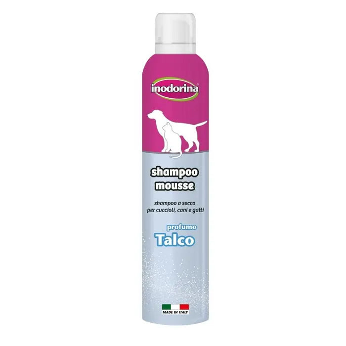 Inodorina Shampoo Mousse Per Animali Talco 300 ml