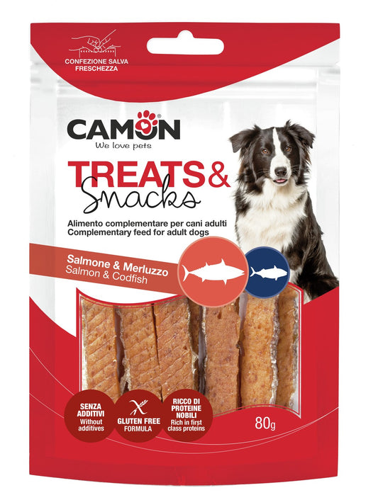 Barrette al salmone Snack Camon 80 gr