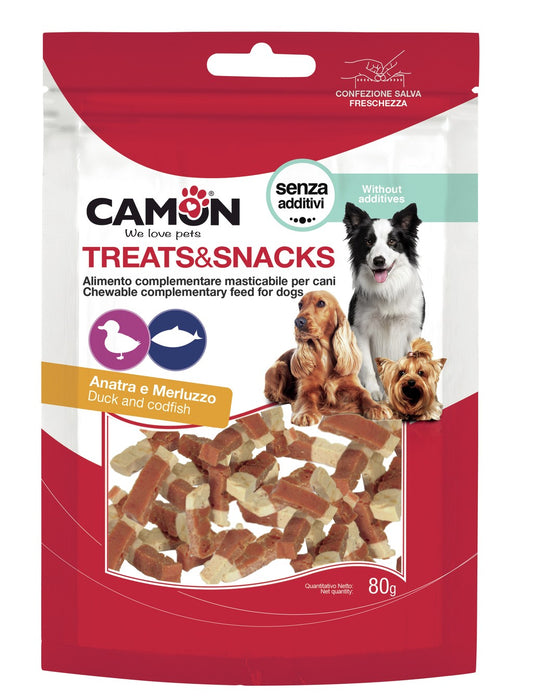 Bocconcini di Anatra e Merluzzo  Snack Camon 80 gr