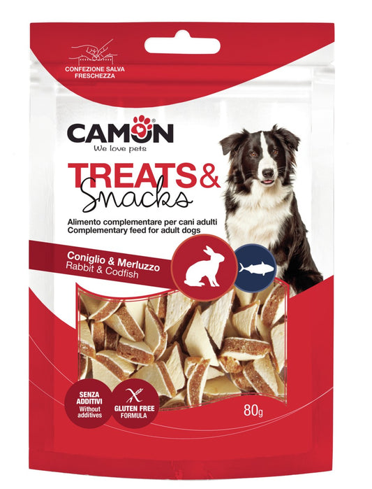 Triangolini di Coniglio e Merluzzo Snack Camon 80 gr