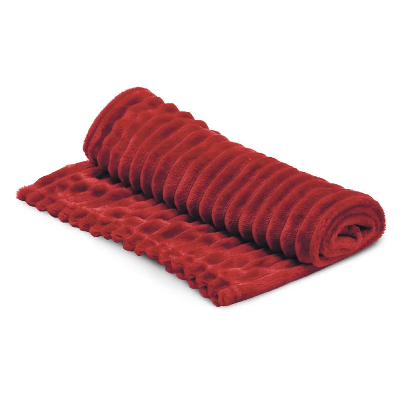 Croci Plaid XMAS Soft Rosso – Coperta Natalizia per Cani e Gatti 100 × 70 cm