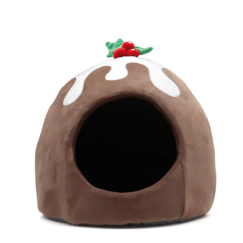 Croci Xmas Pudding – Cuccia Natalizia per Cani e Gatti 38 × 38 × 35 cm