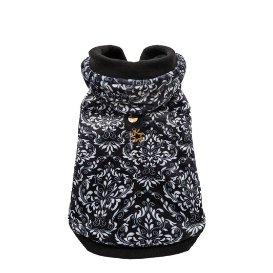 Felpa per Cane Damask con Charm Gioiello Croci Tg 25 XS