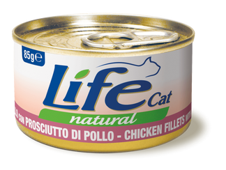 Life Natural gatto Filetti di Pollo con Prosciutto di Pollo 85 gr