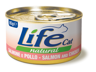 Life Natural gatto Salmone e Pollo  85 gr