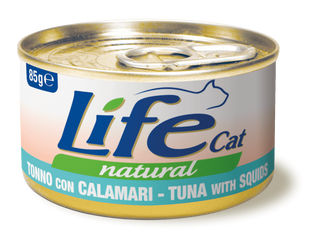 Life Natural gatto Tonno con Calamari 85 gr