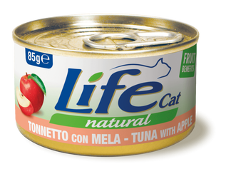 Life Natural gatto Tonnetto con Mela 85 gr