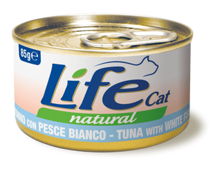 Life Natural gatto Tonno con Pesce Bianco 85 gr